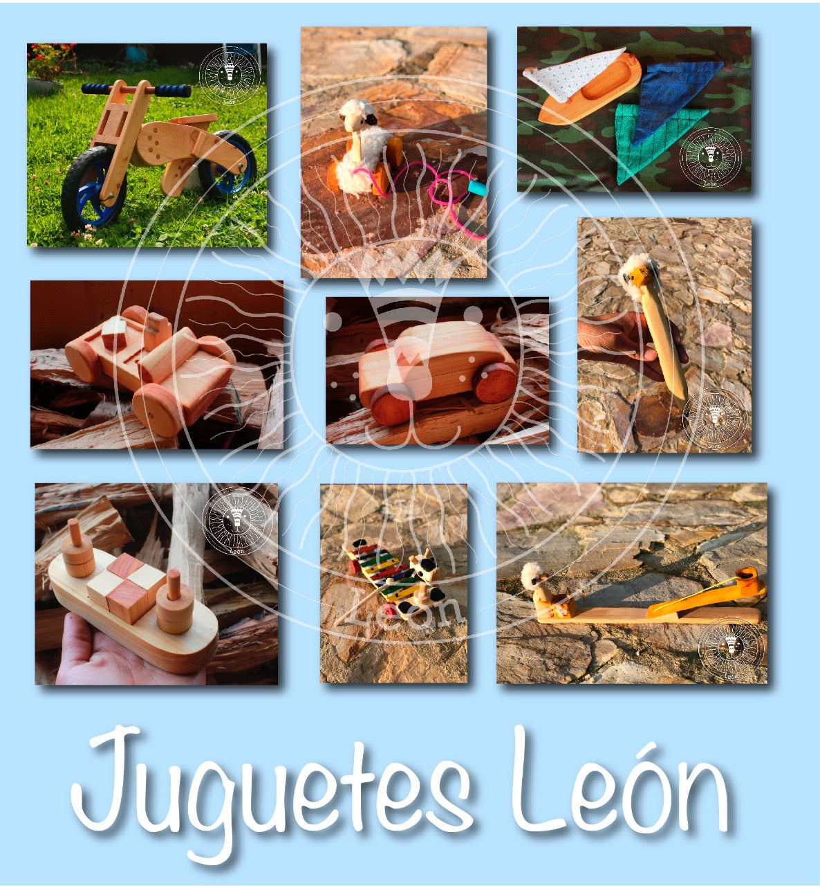 Juguetes de madera Corazón de León