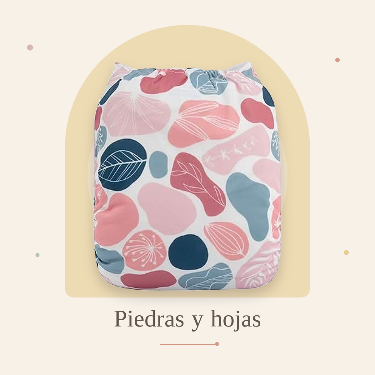 Pañal ecológico Amaru® Piedras y hojas