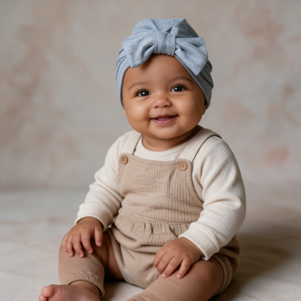 Turbante Azul Cielo con Brillitos